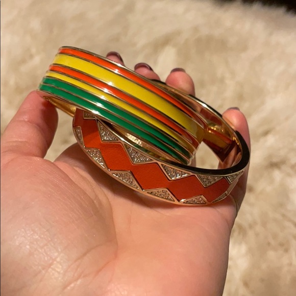 Stackable Gold Bangles - Picture 2 of 7